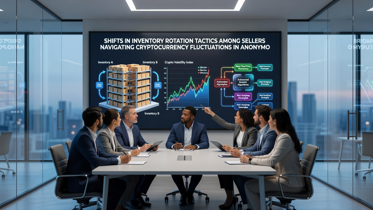 Visualization of inventory flow adjustments in response to crypto market swings