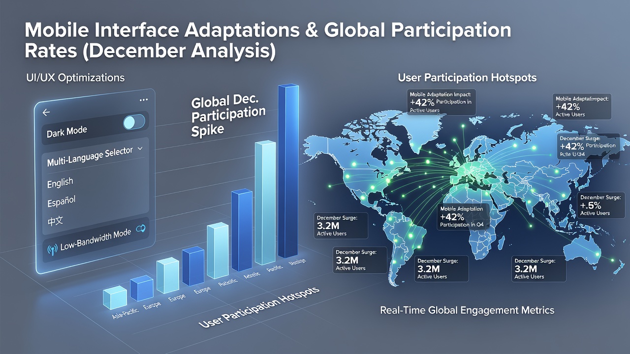 Users interacting with decentralized exchange platforms via mobile devices in various global locations, illustrating interface elements adapted for different screen sizes and connectivity conditions